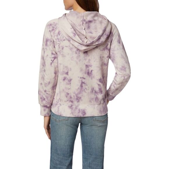 Hudson Women’s Soft Lilac Fatigue Live-in Tie Dye Pullover Hoodie Size Small - Picture 8 of 9